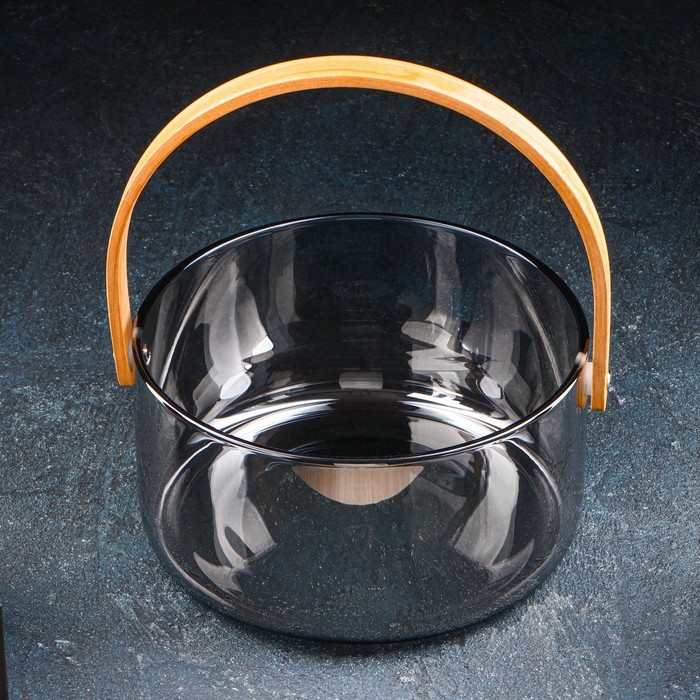 Ведро для льда стеклянное &laquo;Кайлас&raquo;, 2,6 л, 20&times;10 см