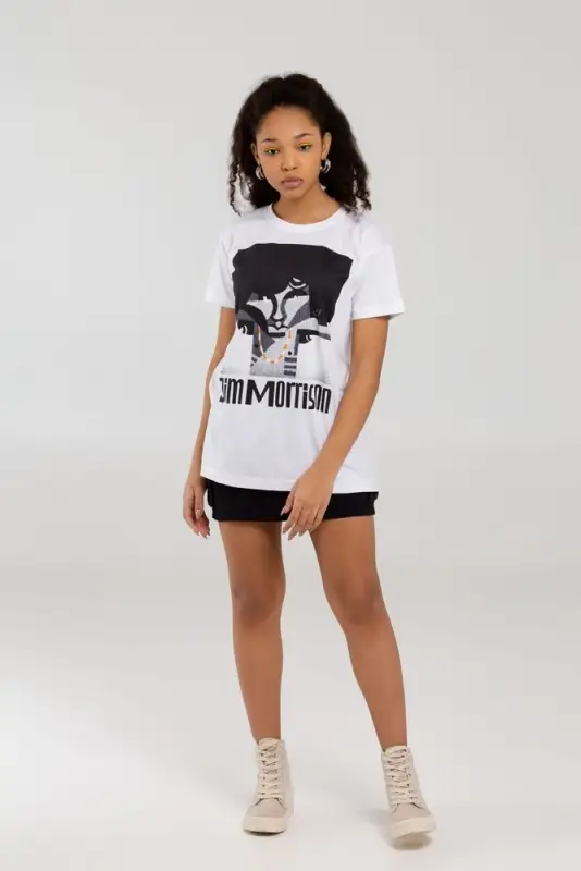 Футболка &laquo;Меламед. Jim Morrison&raquo;, белая, размер XL