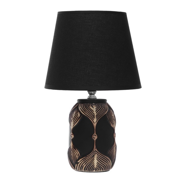 Настольная лампа Настольная лампа "Анфия" Е14 40Вт черно-золотой 20х20х32 см