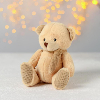 Мягкая игрушка &laquo;Мишка&raquo;, в шарфике букле, цвета МИКС