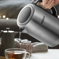 Чайник электрический металлический КТ-6175 - 1,7 л Чайник электрический металлический КТ-6175 - 1,7 л