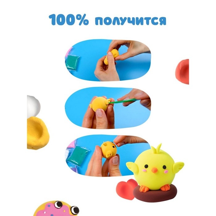 Лёгкий пластилин &laquo;Лепи Легко&raquo;, набор 36 шт., 12 цв.