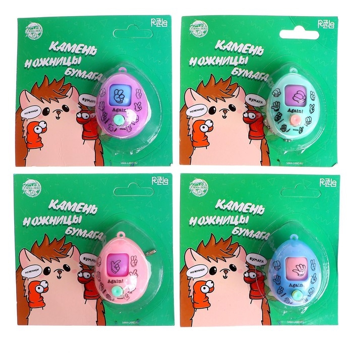 Игра &laquo;Камень, ножницы, бумага&raquo;, ёжик,на блистере