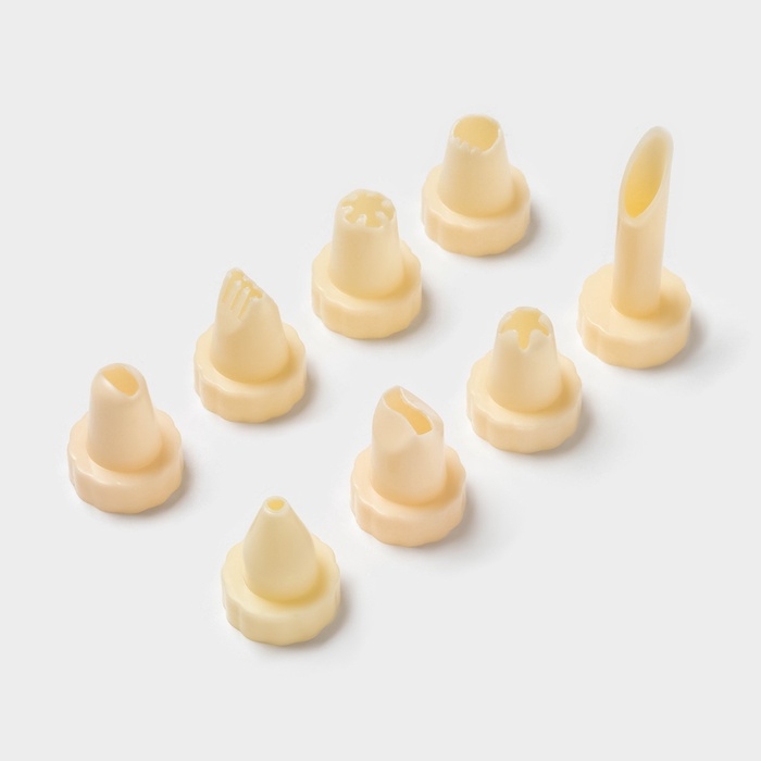 Шприц кондитерский Доляна «Cластёна», 8 насадок, 17×5×5 см, цвет МИКС Шприц кондитерский Доляна «Cластёна», 8 насадок, 17×5×5 см, цвет МИКС