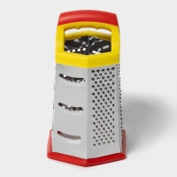 Тёрка шестигранная Доляна «Деревушка», 20×10 см, цвет МИКС Тёрка шестигранная Доляна «Деревушка», 20×10 см, цвет МИКС