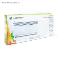 Обогреватель Loriot Magic LHCY-2000М, конвекторный, 2000 Вт, 22 м&sup2;, белый
