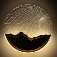 Бра "Планета" LED 20Вт 4000К золото 24х24х4 см Бра "Планета" LED 20Вт 4000К золото 24х24х4 см