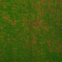 Мох искусственный, декоративный, полотно 1 &times; 1 м, зелёный, с коричневым ямами, Greengo