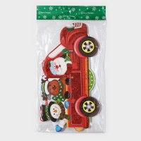 Декоративное украшение (подвеска) "Дед мороз с друзьями" 49,5х39,5 см Декоративное украшение (подвеска) "Дед мороз с друзьями" 49,5х39,5 см