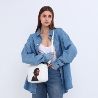 Сумка женская через плечо TEXTURA, маленького размера, цвет белый