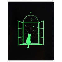 Тетрадь 48 листов в клетку на скрепке "Волшебство", обложка мелованный картон, ВД-лак, флуоресцентная краска, МИКС Тетрадь 48 листов в клетку на скрепке "Волшебство", обложка мелованный картон, ВД-лак, флуоресцентная краска, МИКС