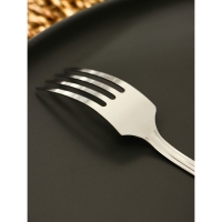 Вилка столовая «Новинка-1», h=19.5 см, толщина 1 мм, цвет серебряный Вилка столовая «Новинка-1», h=19.5 см, толщина 1 мм, цвет серебряный