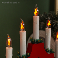 Светодиодная фигура &laquo;Рождественская горка&raquo; 39.5 &times; 33 &times; 5 см, дерево, 220 В, эффект пламени