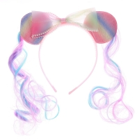 Карнавальный ободок «Девчушка» с цветными прядями Карнавальный ободок «Девчушка» с цветными прядями