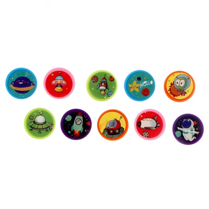 Печать цветная &laquo;Космос&raquo;, набор 10 шт., МИКС