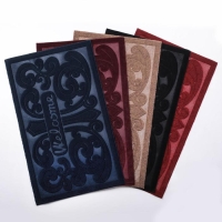 Коврик влаговпитывающий придверный без окантовки &laquo;Welcome Вензель&raquo;, 45&times;75 см, цвет МИКС