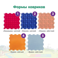 Модульный массажный коврик ОРТОДОН, набор &laquo;Богатырь&raquo;