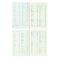 Ежедневник недатированный Western A5, 136 листов в линейку, кожзам, синий, синий срез, с резинкой, 2 ляссе, перфорированные уголки