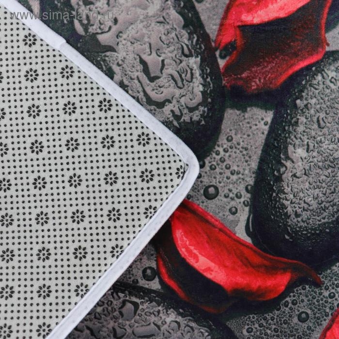 Коврик Доляна «Камни лепестки роз», 40×60 см Коврик Доляна «Камни лепестки роз», 40×60 см