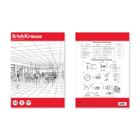 Бумага для черчения А3, 20 листов, блок 200 г/м², ErichKrause, без рамки, в папке Бумага для черчения А3, 20 листов, блок 200 г/м², ErichKrause, без рамки, в папке