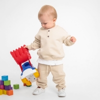 Толстовка детская MINAKU: Basic Line BABY, цвет бежевый, рост 62-68 Толстовка детская MINAKU: Basic Line BABY, цвет бежевый, рост 62-68