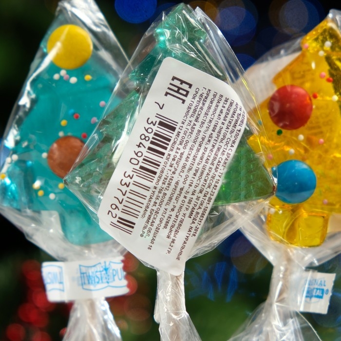 Новый год. Леденцы Новый год. Леденцы "Ёлочка с драже", 30 г