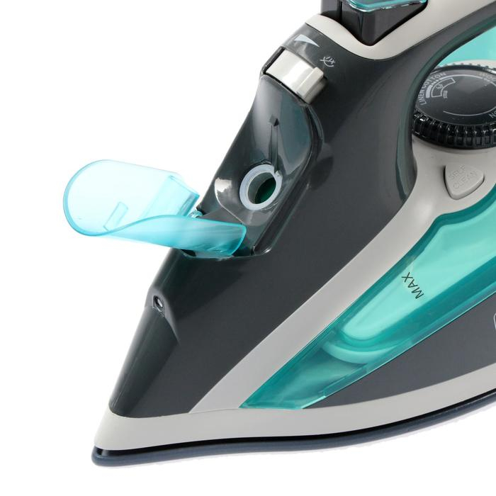 Утюг Sakura SA-3061CG Premium, 2600 Вт, керамическая подошва, 400 мл, серо-бирюзовый Утюг Sakura SA-3061CG Premium, 2600 Вт, керамическая подошва, 400 мл, серо-бирюзовый