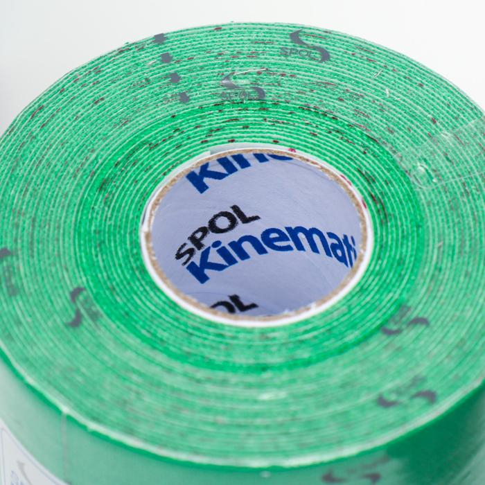 Кинезио тейп Spol Tape корейский, 5 см x 5 м, зелёный Кинезио тейп Spol Tape корейский, 5 см x 5 м, зелёный