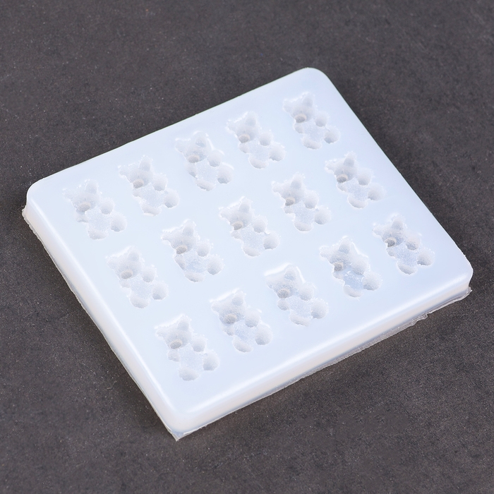 Форма силиконовая универсальная «Мишки», 9 × 7,5 × 0,8 см Форма силиконовая универсальная «Мишки», 9 × 7,5 × 0,8 см