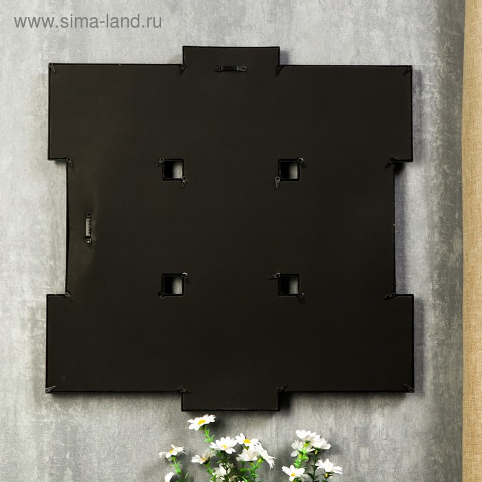 Фоторамка пластик на 9 фото 10х15 см Фоторамка пластик на 9 фото 10х15 см "Семейная" под бронзу 49х49 см