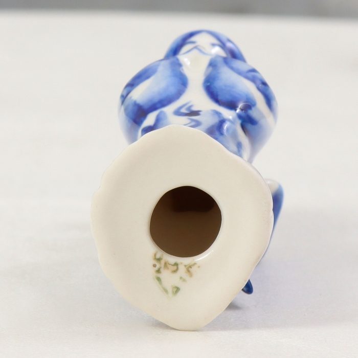 Сувенир &laquo;Ангел подсвечник&raquo;, малый, 13х2,5 см, гжель