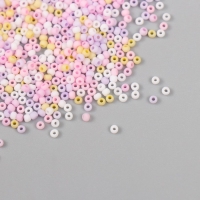 Бисер стекло 11/0 "Матовый. Меланж макарун" 10 гр Бисер стекло 11/0 "Матовый. Меланж макарун" 10 гр