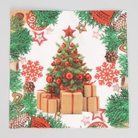 Салфетки бумажные «Ёлка», набор, 20 шт., 33 × 33 см Салфетки бумажные «Ёлка», набор, 20 шт., 33 × 33 см