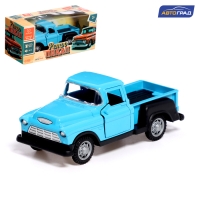 Машина металлическая «Пикап», инерция, 1:32, открываются двери, световые и звуковые эффекты, цвет синий Машина металлическая «Пикап», инерция, 1:32, открываются двери, световые и звуковые эффекты, цвет синий