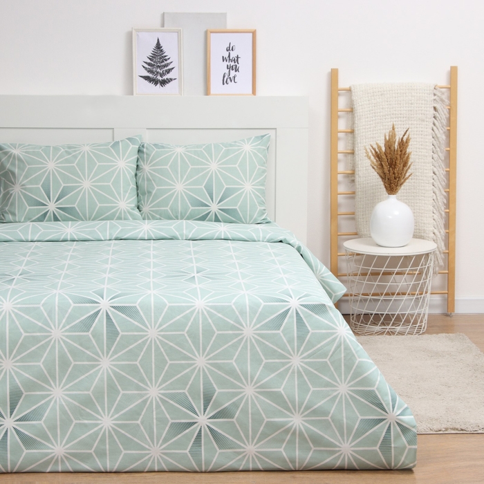 Постельное бельё LoveLife 2 сп Постельное бельё LoveLife 2 сп "Геометрия" 175х215см, 210х220см, 50х70см-2шт, хлопок, бязь, 125г/м2