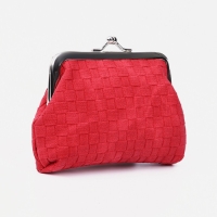 Кошелёк женский на фермуаре, цвет красный Кошелёк женский на фермуаре, цвет красный