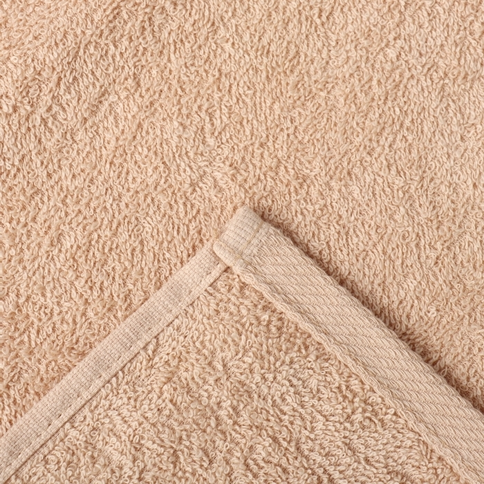 Новый год. Полотенце махровое Экономь и Я "Золотые олени" 30*60 см, цв. бежевый, 100% хл, 340 г/м2