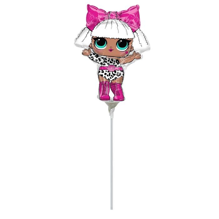 Шар фольгированный 14" Diva, Лол, без клапана