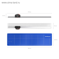 Резак роликовый ErichKrause, до 5 листов, с ковриком для реза 350 мм, блистер Резак роликовый ErichKrause, до 5 листов, с ковриком для реза 350 мм, блистер