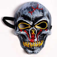 Карнавальная маска &laquo;Череп&raquo;, световая