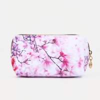 Косметичка на молнии, цвет белый/розовый Косметичка на молнии, цвет белый/розовый
