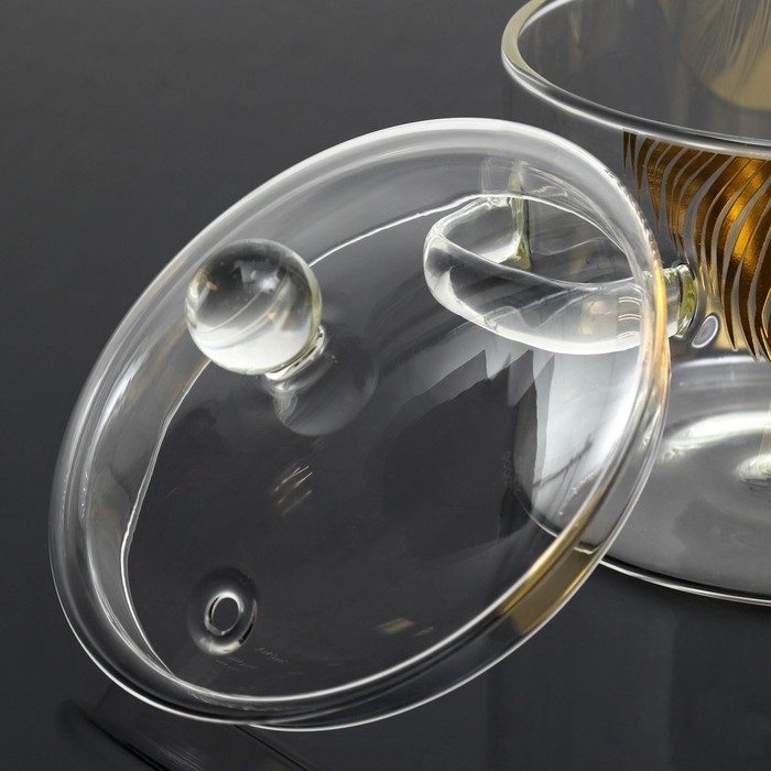 Кастрюля из жаропрочного стекла &laquo;Тропики&raquo;, 1300 мл