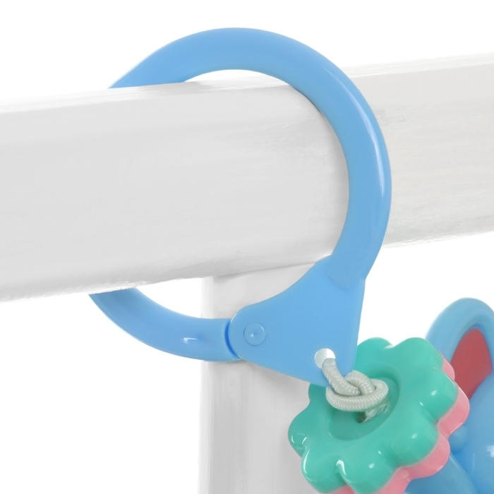 Растяжка на коляску/кроватку &laquo;Слоник&raquo;, 3 игрушки с погремушками, цвет МИКС, Крошка Я