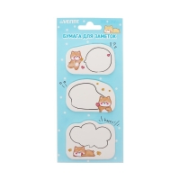 Блок с липким краем 55 х 55 мм, фигурный, deVENTE Shiba, Panda, Bear, 3 цветов х 20 листов, МИКС Блок с липким краем 55 х 55 мм, фигурный, deVENTE Shiba, Panda, Bear, 3 цветов х 20 листов, МИКС