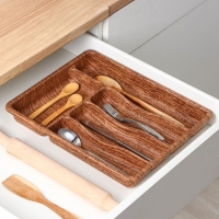 Лоток для столовых приборов «Вуди», 36×29×5 см, 5 отделений Лоток для столовых приборов «Вуди», 36×29×5 см, 5 отделений