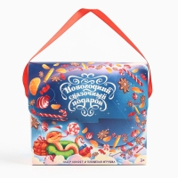 Новогодний подарок, сладкий, детский &laquo;Сказочный подарок&raquo;, конфеты + мягкая игрушка, 250 г