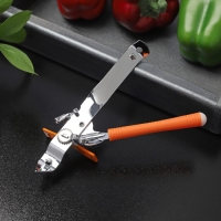 Нож консервный Доляна &laquo;Оригинал&raquo;, 16 см, цвет оранжевый