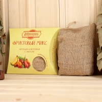 Мочалка джутовая с мылом "Фруктовый микc" 110 г Мочалка джутовая с мылом "Фруктовый микc" 110 г