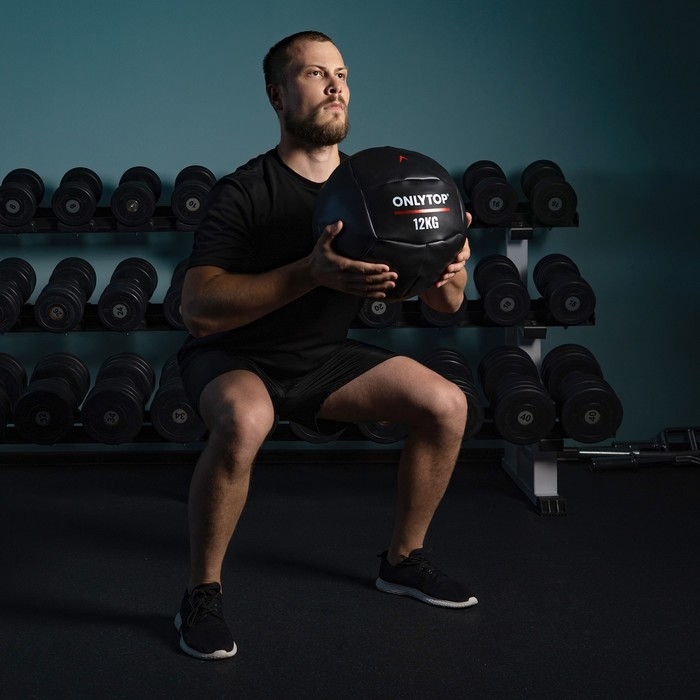 Медицинбол ONLYTOP, 12 кг, d=31 см Медицинбол ONLYTOP, 12 кг, d=31 см