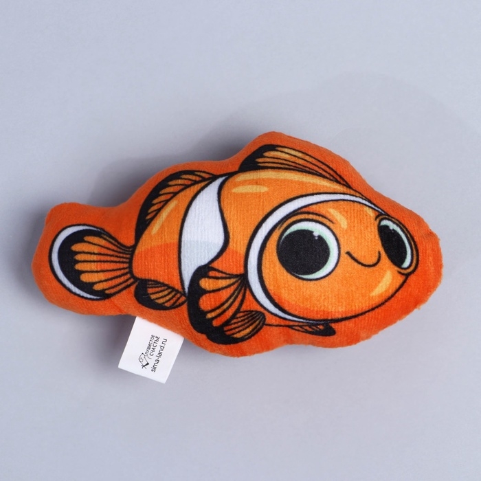 Игрушка для кошек с мятой &laquo;&lrm;Рыба-клоун&raquo;&lrm;, 13 х 8 см